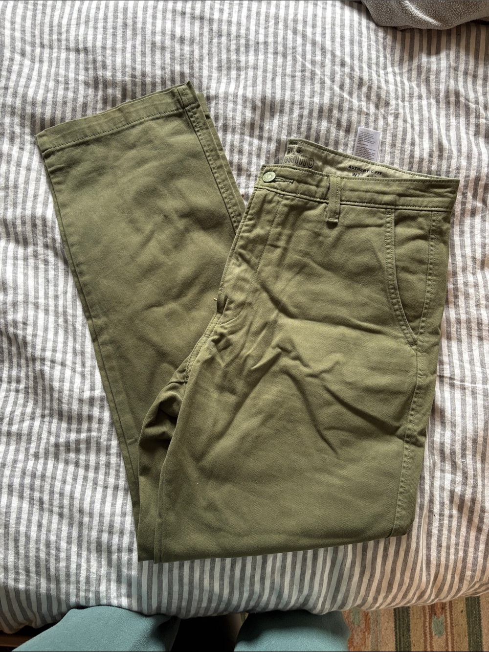 Levi's Olive Green Chino Trousers